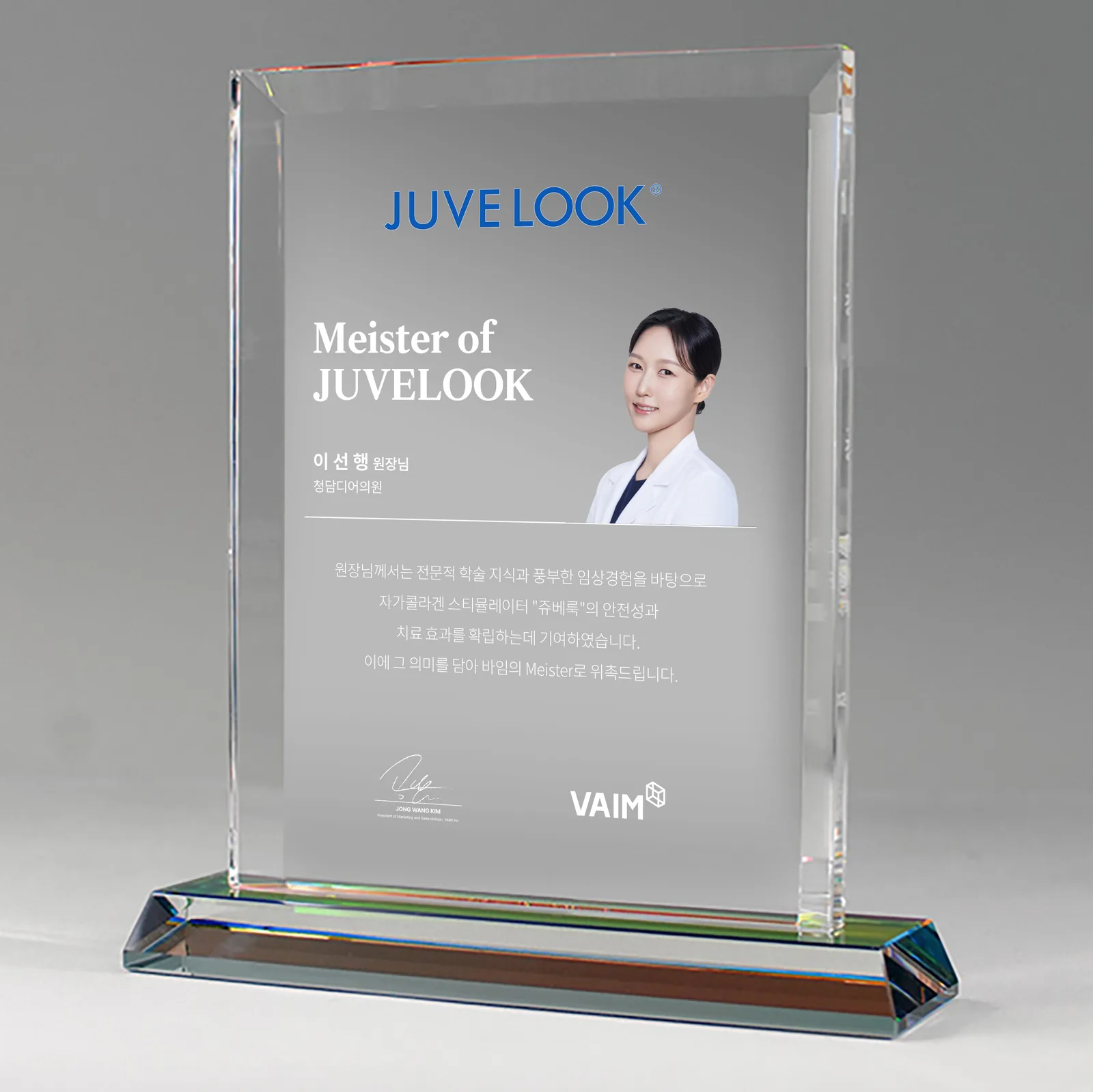 Juvelook MEISTER crystal award— Juvelook
