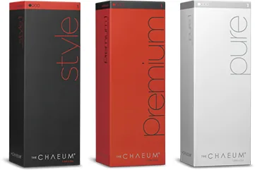 The Chaeum filler range (Style, Premium, Pure) stocked at Dear Clinic in Cheongdam