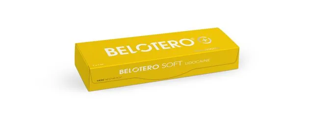 Belotero Volume with Lidocaine carton shown at an angle on a white background