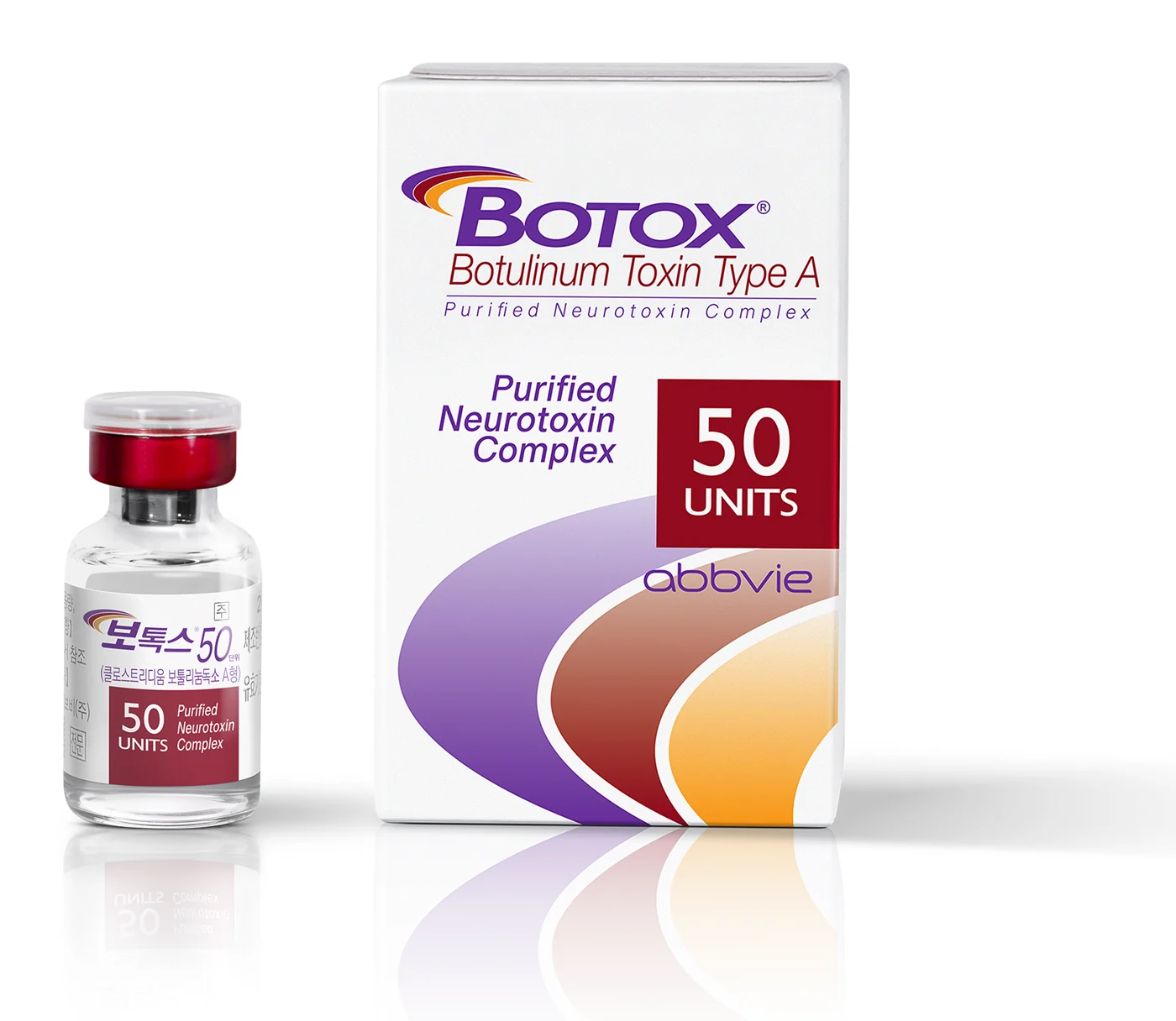 BOTOX (onabotulinumtoxinA) 50-unit carton with its vial
