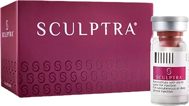 Sculptra box and vial at Dear Clinic