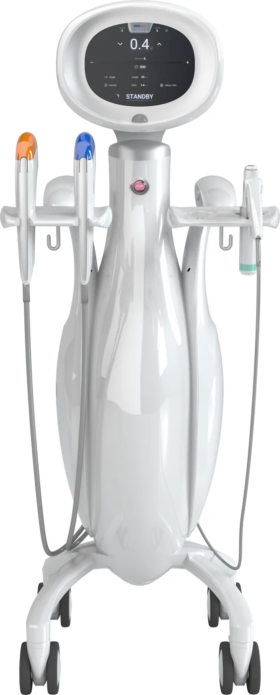 Shurink Universe HIFU system at Dear Clinic Cheongdam, seen from the front