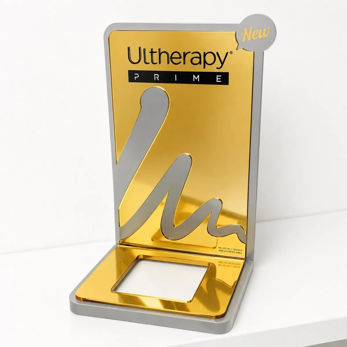 Ultherapy Prime authorized genuine device plaque at Dear Clinic