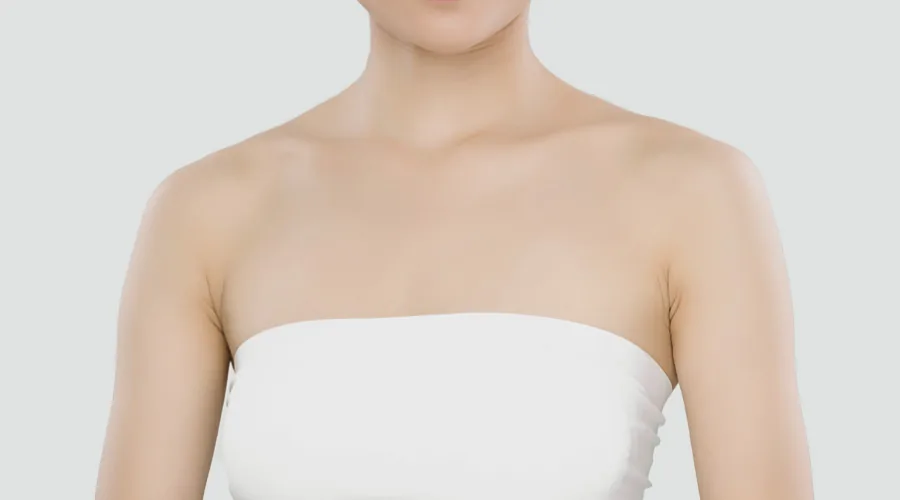 Shoulder line reference photo — narrow shoulder type
