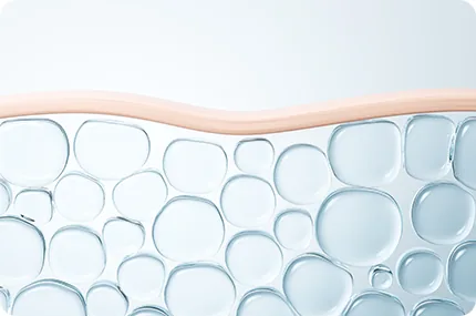 Abstract illustration of tissue layers used for layered filler placement